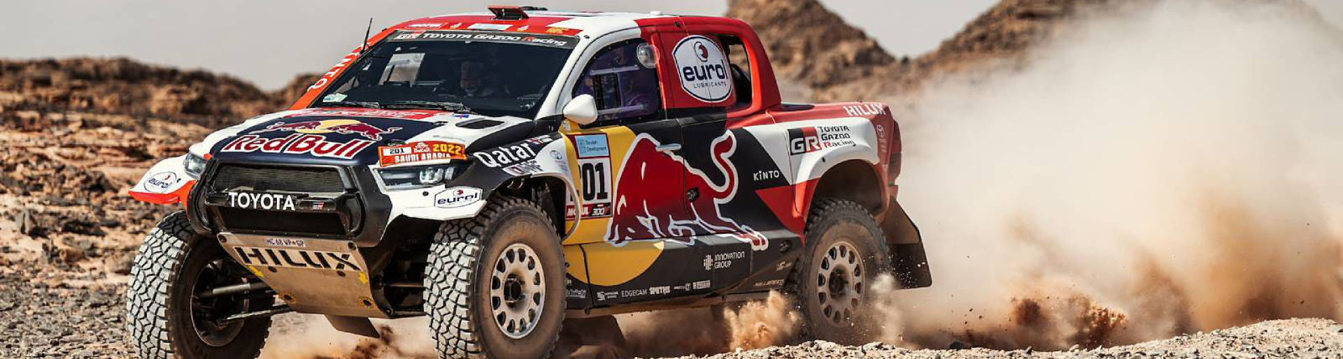 Изображение на странице НАССЕР АЛЬ-АТТИЯ ЗА РУЛЕМ TOYOTA HILUX СТАЛ ПОБЕДИТЕЛЕМ РАЛЛИ-РЕЙДА «ДАКАР-2022» Бизнес Кар